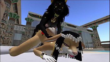 Reproduzir Lady Bastet do Egito usa sua serva