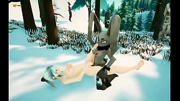 play Sapphire safari [futanari hentai game pornplay] ep.2 all'aperto futanari coniglietta scopata nella neve