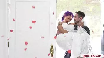 Play Ts foxxy gets anal by her new husband
